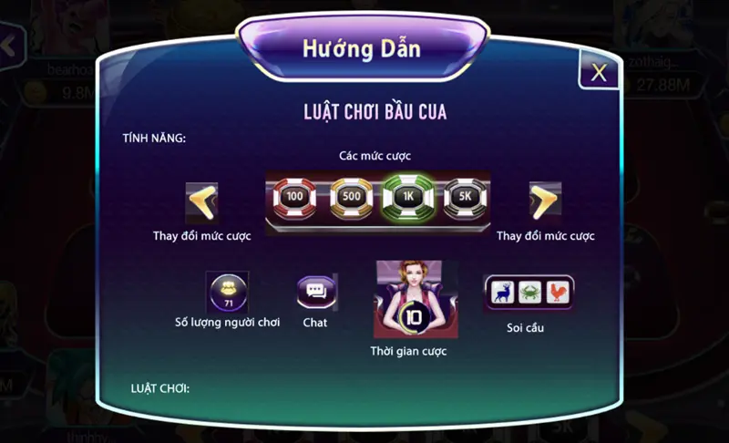 Bầu Cua 789club: Cơ hội kiếm tiền từ trò chơi dân gian 3 Hướng dẫn cách chơi Bầu Cua tại 789club dễ hiểu nhất