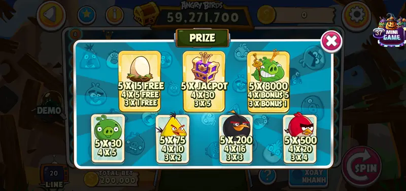 Angry Birds Slot 789club: Trò chơi nổ hũ hấp dẫn và thú vị 4 Luật chơi Angry Birds Slot tại 789club chi tiết