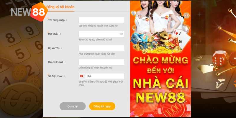 Đăng ký New88 liệu chăng có đơn giản?