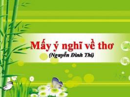 Bài văn phân tích tác phẩm 