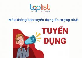 Mẫu thông báo tuyển dụng ấn tượng nhất